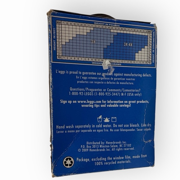 Leggs Pantyhose Womens 2X Plus Size Control Top 3 Pair Nude Sheer Toe Drag - Picture 2 of 4